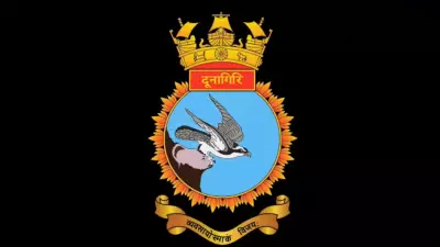 Indian Navy Unveils Crest of Stealth Frigate INS Dunagiri, Showcasing Advanced Capabilities