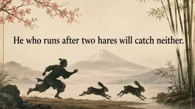 Japanese Proverb: Chasing Two Hares Teaches Focus and Prioritization
