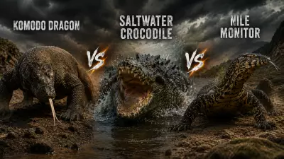 Komodo Dragon vs Saltwater Crocodile vs Nile Monitor: Apex Predator Comparison