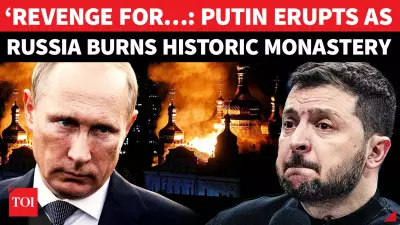 Kyiv’s Historic Monastery Burns After Trump-Zelensky Call: Russian Strike