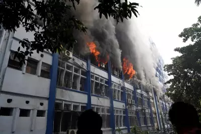 Major Fire Breaks Out at Kolkata Administrative Building, 5 Rescued