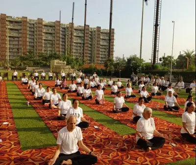 Over 120 Residents Celebrate International Yoga Day in Mohali with Enthusiasm