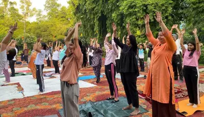 Over 3,000 NCC Cadets, NSS Volunteers Join Yoga Day in Ludhiana