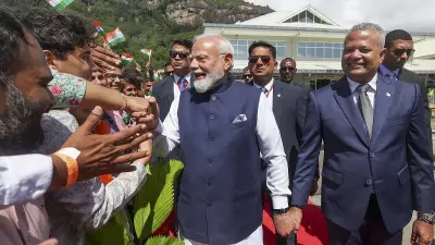 PM Modi gifts traditional Indian crafts to Seychelles leaders during visit