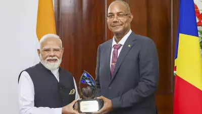 PM Modi Receives ‘Guardian of the Blue Horizon’ Award from Seychelles