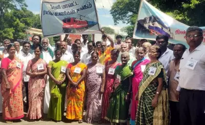 Protest at Madurai Junction demands direct train service to Theni