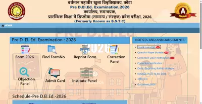 Rajasthan BSTC Pre DElEd Result 2026 to Be Announced at 3 PM Today
