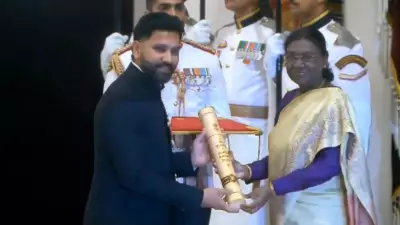 Rohit Sharma Receives Padma Shri from President Droupadi Murmu