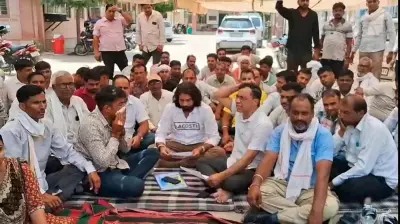 Sikar electricity staff protest after colleague attacked with iron rod