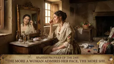 Spanish Proverb: A Woman's Vanity and Her Home's Decline