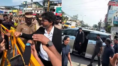 TN CM Vijay Stops Convoy, Greets Public with Fist Bumps; Video Goes Viral