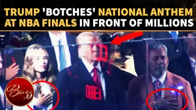 Trump Faces Backlash Over National Anthem Moment at NBA Finals
