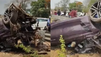 Two killed as BMW crashes on Mumbai-Vadodara highway in Badlapur