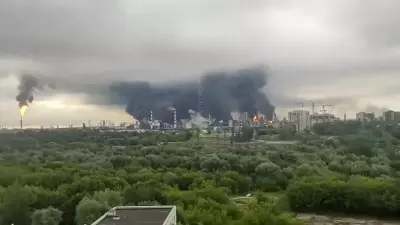 Ukrainian drone strikes Moscow oil refinery as Russia attacks Kyiv