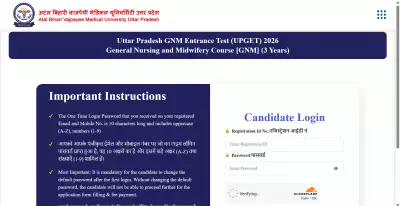 UP GNM Entrance Test 2026 Admit Card Released at abvmuup.edu.in
