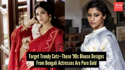 Vintage '90s Blouse Designs Bengali Actresses Love to Revive