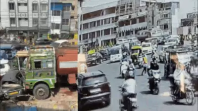 Water tanker rams over a dozen vehicles in Indore after brake failure, one injured