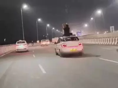 Youth Sits on Roof of Speeding Cab on NH-48, FIR Filed in Gurugram