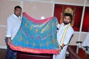 200-gram silk saree offered to Goddess Kanaka Durga in Vijayawada temple