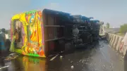 28 Injured as Private Bus Overturns Near Neelambur in Coimbatore