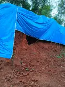 Archaeologists inspect brick structure found in Goa's Cumbharjua village