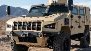 Bharat Forge Arm and Paramount Unveil Made-in-India Simha 4x4 Armoured Vehicle