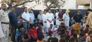 BJP leader Jaiveer Shergill provides relief to fire-hit Jamsher village