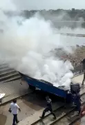Boat Anchored at Sabarmati Riverfront Gutted in Fire in Ahmedabad