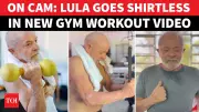 Brazil's President Lula, 80, Shares Shirtless Gym Video, Goes Viral