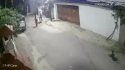 CCTV Captures Petrol Bomb Attack on RSS Office in Ranchi