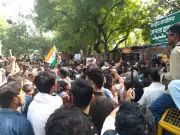 Cockroach Janta Party Protests at Jantar Mantar Against Dharmendra Pradhan Over NEET 2026 Leak
