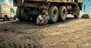 Construction Worker Crushed by Reversing Container Truck in Ludhiana