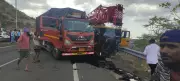 Crane truck crash kills 62-year-old man and grandson on Nashik highway