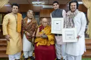 Dalai Lama Receives Grammy Award for Audiobook 'Meditations' at McLeodganj