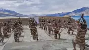 Defence Minister Rajnath Singh, Army Chief Celebrate International Yoga Day