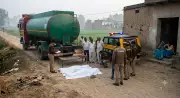 Father and Son Killed as Tanker Runs Over Sleeping Family in UP
