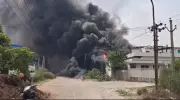 Fire Breaks Out in Two Bhiwadi Factories After Oil Tanker Blast