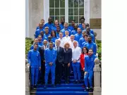French President Macron Meets National Team Ahead of FIFA World Cup Departure