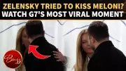 Giorgia Meloni and Zelensky's Viral Greeting Sparks Kiss Speculation