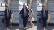 Giorgia Meloni's Daughter Hides Behind Mom at G7 Summit, Video Goes Viral