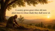 Greek Proverb: Society Grows When Old Men Plant Trees for Future Shade