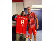 Haaland meets Travis Scott at FIFA World Cup 2026, gifts signed Norway jersey