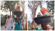 Haryana Singer Carries 90-Year-Old Mother-in-Law on Head During 260 km Pilgrimage