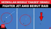 Hezbollah Missile Targets Israeli Jet Over Lebanon in Mid-Air Chase