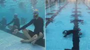 Indian Navy Personnel Perform Yoga Underwater on International Yoga Day 2026