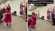 Indian Woman Celebrates Canadian Citizenship with Garba, Ignites Online Debate
