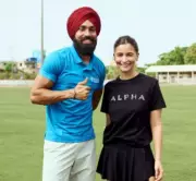 India's fastest athlete Gurindervir Singh joins Alia Bhatt for 'Alpha' promotion
