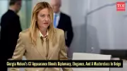 Italian PM Giorgia Meloni Stuns in Beige Ensemble at G7 Summit with PM Modi