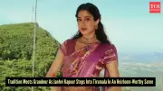Janhvi Kapoor's Kota Silk Gold Zari Saree Blends Devotion, Heritage, and Luxury