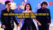 Kiara Advani and Karan Johar Stun in Rahul Mishra Black Creations at Runway